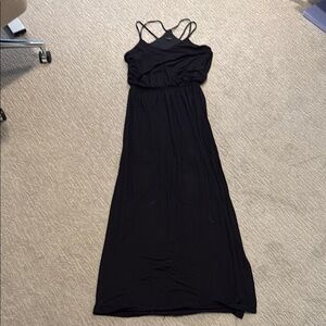 Papermoon Strappy Black Maxi Dress